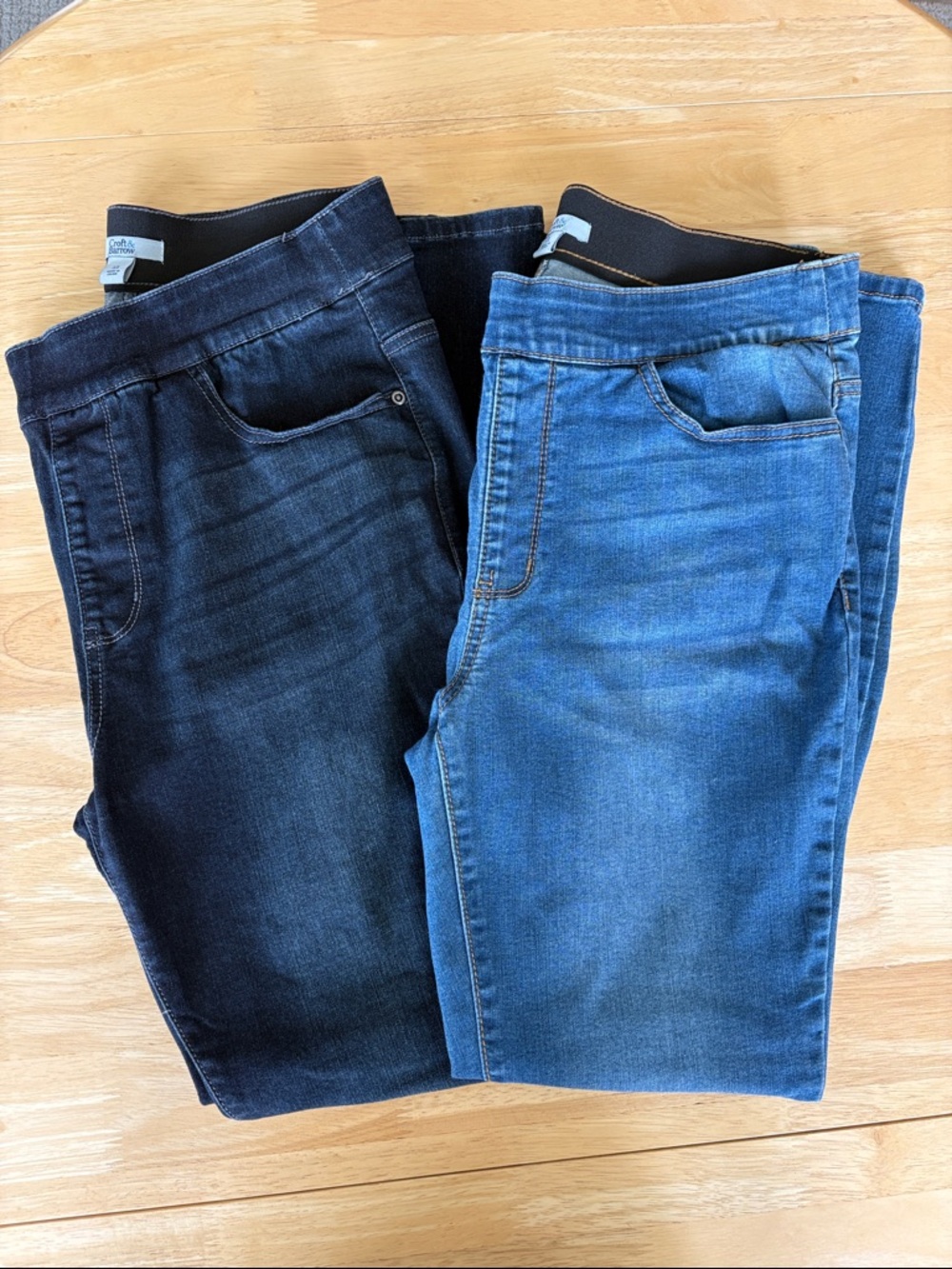 👖 Set of 2 Croft & Barrow Slimming Skinny Jeans. 12L Tall